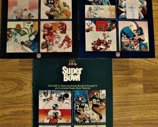  McDonald's History of the Super Bowl Volumes 1 - 3 magazines.