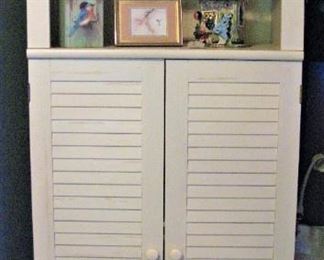 White Wood Shelf Cabinet