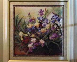 Beautiful Large Iris Painting