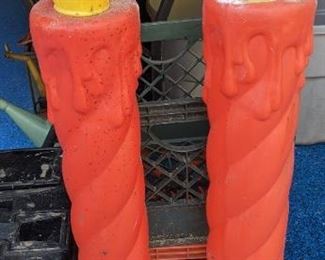 Blow Mold Christmas Candles