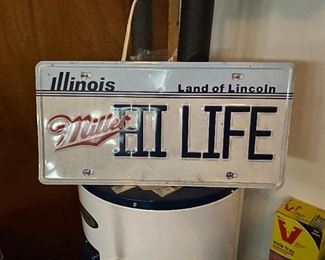 Oversized Illinois High Life Plate