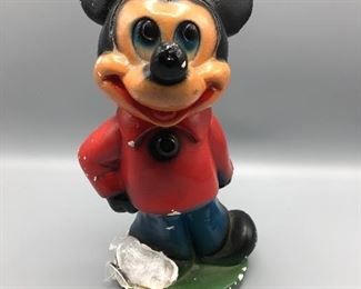 #24 Mickey Mouse coin bank plaster  of Paris (poor condition)
$10