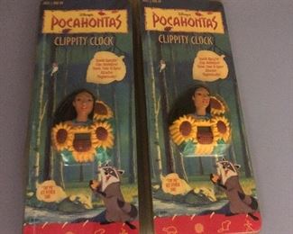 #229A/B/$15 each
Vintage Disney Pocahontas clippity clock