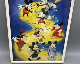 #266 The Walt Disney Company  One Stop Posters “Mickey Mouse Through The Years”  $25.00