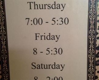 Come early for best selections. We will open promptly at 7 AM on Thursday, October 22.