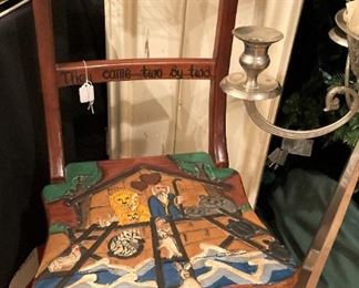 Chair that turns into a step stool