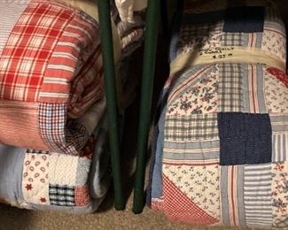 Red, white, & blue quilts