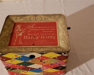 Vintage Hurdy Gurdy Music Box