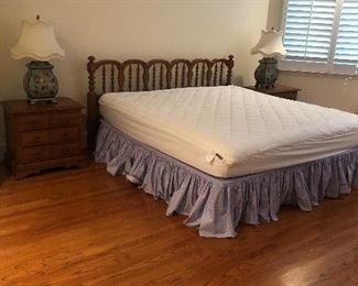 King size bed with mattress set 