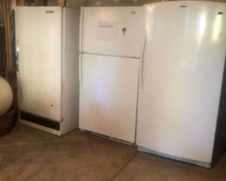 2- Refrigerator 2- Freezers for sale                                     only one freezer  left 