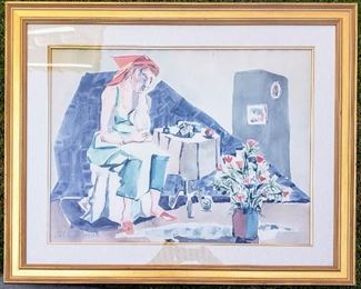 Fletcher Martin 22 x 30 watercolor.