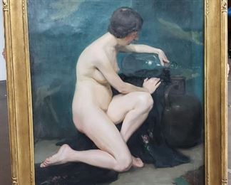 Christian Von Schneidau 45 x 38 oil on canvas.