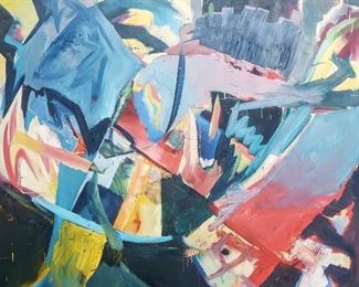 Michael Lauterbach 50 x 50 oil painting.
