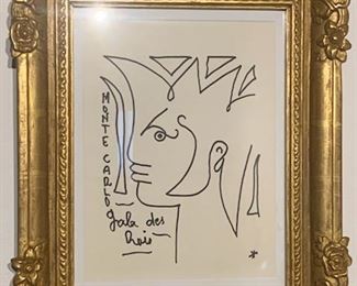Jean Cocteau drawing.