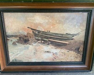 Old California painting signed "Coulter".
