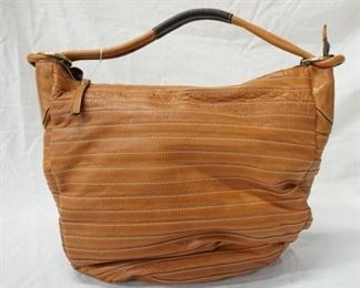 1041 IL DUCA ITALY LARGE LEATHER TOTE, NO VISIBLE WEAR, 13 1/2 IN X 14 IN X 4 1/4 IN