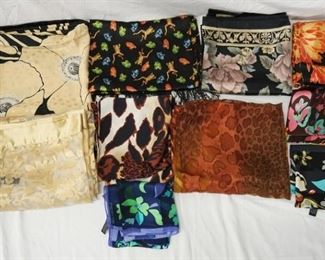1119 LOT OF 9 LADIES SCARVES INCLUDING JONES NEW YORK, CYNTHIA ROWLEY, J & X AND OTHERS