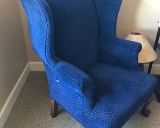 Blue Wingback chair