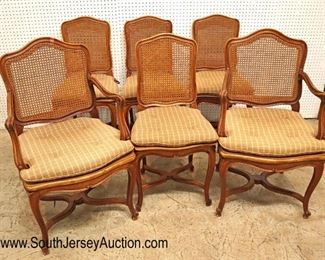 Lot: 502 - Set of 6 ANTIQUE French dining room cane chairs
Set of 6 ANTIQUE French dining room cane chairs with custom wooden seat planks to protect the cane with cushions