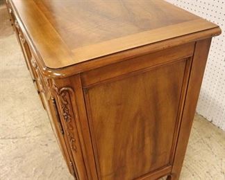 Lot: 503 - John Widdicomb VERY CLEAN 4 door fitted country
John Widdicomb VERY CLEAN 4 door fitted country French carved buffet in the walnut and mahogany