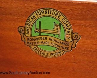 Lot: 506 - VINTAGE Batesville Furniture burl mahogany and
VINTAGE Batesville Furniture burl mahogany and carved chest on chest with fancy hardware