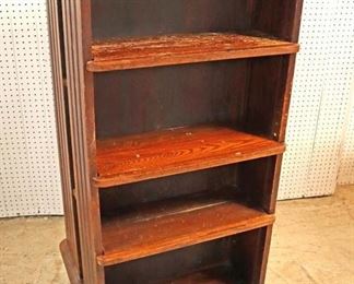 Lot: 509 - ANTIQUE mahogany and chestnut Sargent Manufacture
ANTIQUE mahogany and chestnut Sargent Manufacture revolving bookcase in the original found condition