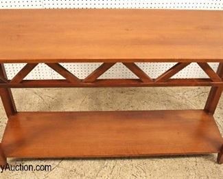 Lot: 511 - Ethan Allen Furniture SOLID Cherry clean sofa
Ethan Allen Furniture SOLID Cherry clean sofa table