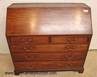 Lot: 513 - ANTIQUE SOLID mahogany dove tail case slant front
ANTIQUE SOLID mahogany dove tail case slant front desk with inlaid interior and hidden drawers