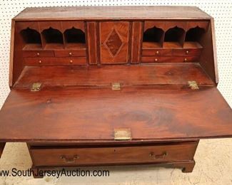 Lot: 513 - ANTIQUE SOLID mahogany dove tail case slant front
ANTIQUE SOLID mahogany dove tail case slant front desk with inlaid interior and hidden drawers