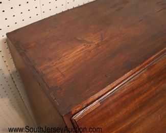 Lot: 513 - ANTIQUE SOLID mahogany dove tail case slant front
ANTIQUE SOLID mahogany dove tail case slant front desk with inlaid interior and hidden drawers
