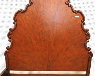 Lot: 525 - QUALITY AWESOME fancy walnut queen size bed with
QUALITY AWESOME fancy walnut queen size bed with rails