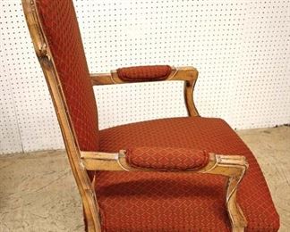 Lot: 526 - FANTASTIC set of 8 SOLID mahogany distressed
FANTASTIC set of 8 SOLID mahogany distressed antique finish country French carved dining room chairs with clean upholstery - 6 side chairs 2 arm chairs