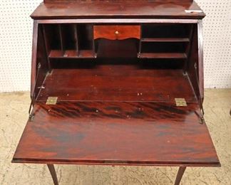 Lot 533
ANTIQUE mahogany inlaid slant front writing desk