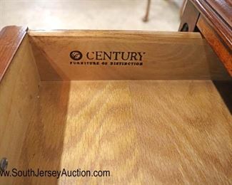 Lot 538
Century Furniture burl walnut and banded 1 drawer Chippendale style lamp table