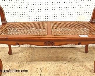 Lot 542
Country French style cane bench