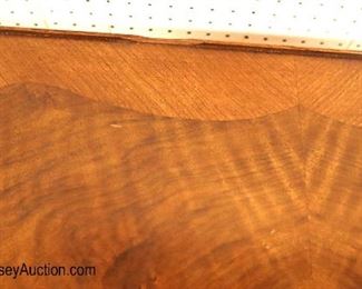 Lot 543
John Widdicomb burl walnut 1 drawer lamp table - small chip on edge of gallery