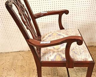 Lot 547
PAIR of SOLID mahogany Maitland Smith Furniture Chippendale style arm chairs