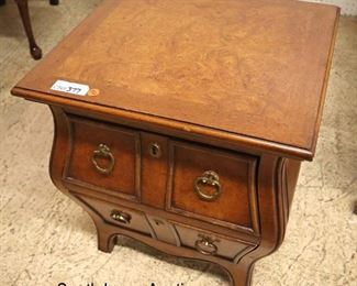 Lot 552
QUALITY in the manner of John Widdicomb Bombay 2 drawer burl walnut stand