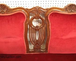 Lot 556
3 piece ANTIQUE SOLID Mahogany Victorian parlor set in the mohair style upholstery