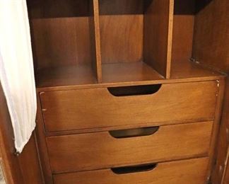 Lot 562
PAIR of Mount Airy country French style 2 door fitted armoires with wire mesh doors