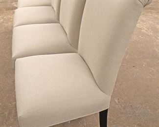Lot 567
Set of 4 contemporary mint green tweed dining room chairs