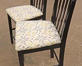 Lot 573
PAIR of contemporary decorator counter height stools