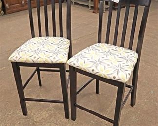 Lot 573
PAIR of contemporary decorator counter height stools