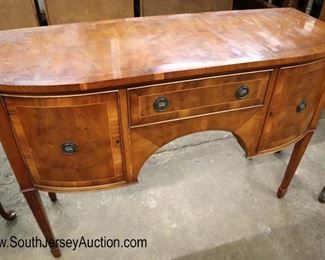 Lot 583
Jay Gee Furniture England yule wood banded 2 door 1 drawer brandy board with key
