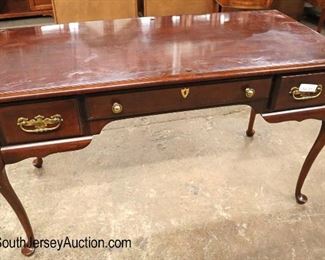 Lot 584
Mersman Furniture SOLID mahogany 3 drawer queen anne desk