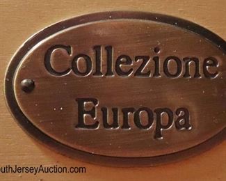 Lot 597
Collezione Europa Furniture contemporary carved and fancy 12 drawer low chest in the mahogany finish