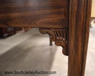 Lot 598
Harden Furniture SOLID mahogany 3 drawer Chippendale style console table