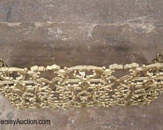 Lot 603
VINTAGE fancy cast aluminum tri fold fire screen