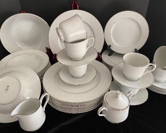 43 Pc Bone China Set for 8 Copy of Mikasa Bridal Veil