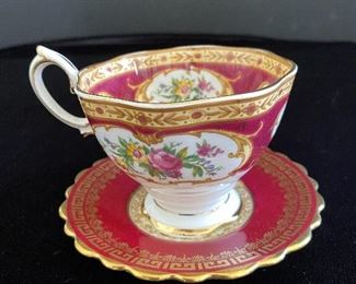 Cup & Saucer Royal Albert & Aynsley Bone China Married Set